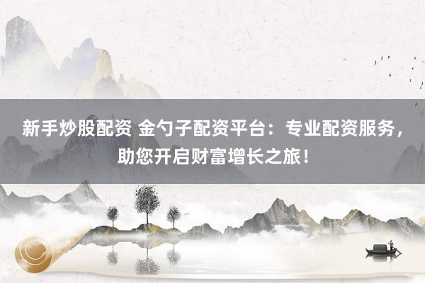 新手炒股配资 金勺子配资平台：专业配资服务，助您开启财富增长之旅！